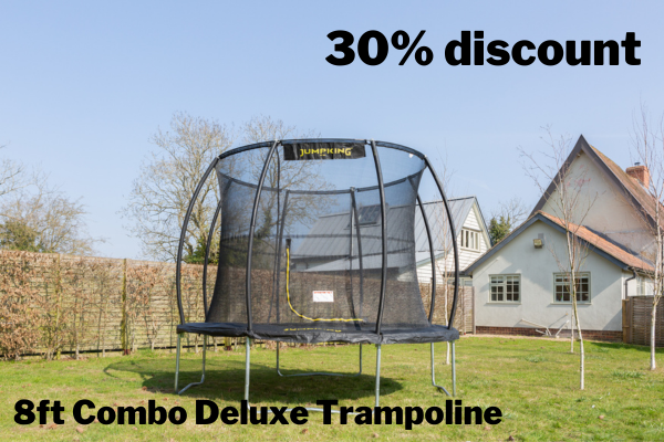 30% OFF our 8ft JumpKing Combo Deluxe Trampoline